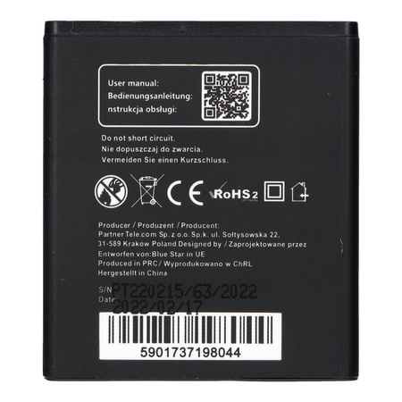 Bateria do Huawei Y3/Y300/Y500/W1 1600 mAh Li-Ion Blue Star