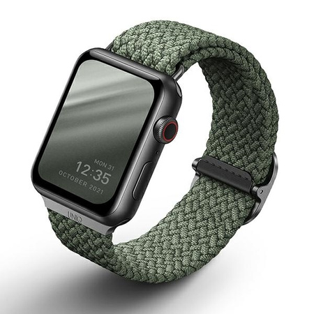 UNIQ pasek Aspen Apple Watch 40/38mm Braided zielony/cypress green