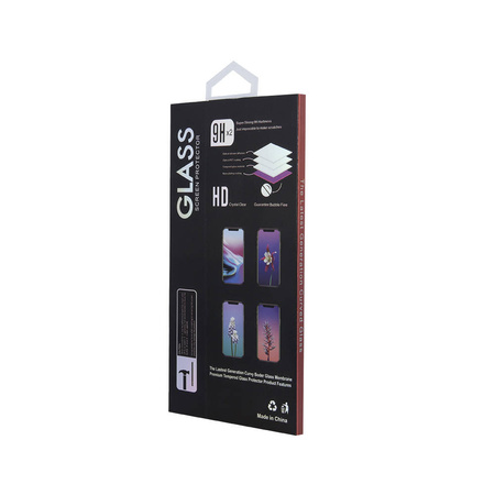 Szkło hartowane 6D do Xiaomi Redmi Note 10 Pro / 11X Pro / Poco F3 / Samsung A72 / A72 5G / M62 / F62 czarna ramka