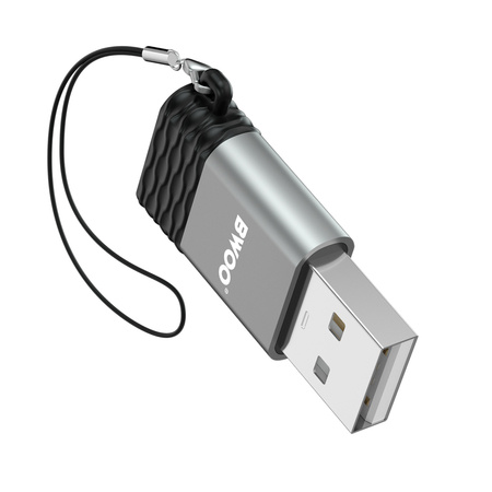 żBWOO adapter BZ-38 USB-C - USB szary OTG