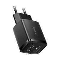 Baseus  Compact  Charger 2U 10.5W EU Black