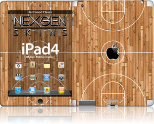 Nexgen Skins - Zestaw skórek na obudowę z efektem 3D iPad 2/3/4 (Hardwood Classic 3D)