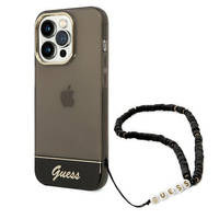 Guess GUHCP14LHGCOHK iPhone 14 Pro 6.1 &quot;black / black hardcase Translucent Pearl Strap