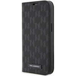 Karl Lagerfeld KLBKP14LSAKLHPK iPhone 14 Pro 6.1" bookcase black/black Saffiano Monogram