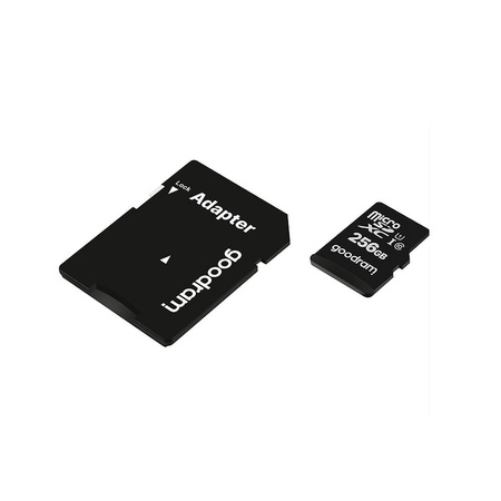 Goodram Microcard 256 GB karta pamięci micro SD XC UHS-I class 10, adapter SD (M1AA-2560R12)