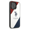 US Polo USHCP14LPSO3 iPhone 14 Pro 6,1" biały/white Tricolor Embossed