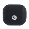 BMW BMA3SSLNA AirPods 3 cover granatowy/navy Geniune Leather Silver Logo