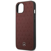 Mercedes MEHCP13MPSQRE iPhone 13 6,1" czerwony/red hardcase Leather Stars Pattern