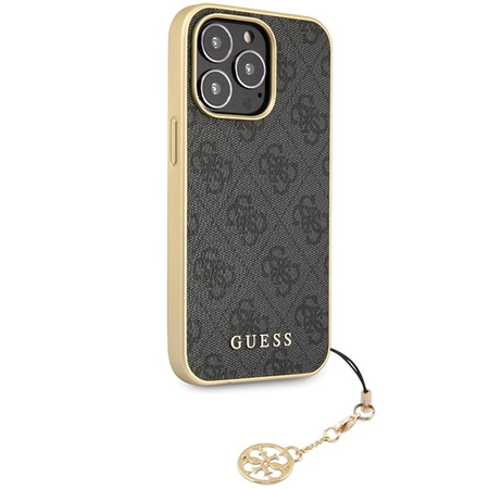 Guess GUHCP14LGF4GGR iPhone 14 Pro 6.1&quot; grey/grey hardcase 4G Charms Collection