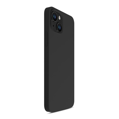 iPhone 13 mini silicone case from the 3mk Silicone Case series - black