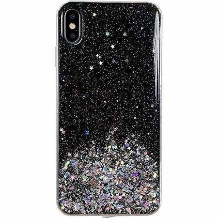 Wozinsky Star Glitter błyszczące etui pokrowiec z brokatem Samsung Galaxy S21+ 5G (S21 Plus 5G) czarny