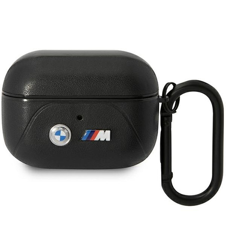 BMW BMAP22PVTK AirPods Pro Cover schwarz/schwarz Leder Curved Line