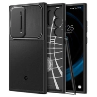 Spigen Optik Armor Hülle für Samsung Galaxy S24 Ultra – Schwarz