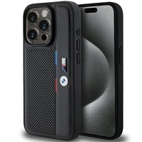 BMW Perforated Tricolor Line case for iPhone 15 Pro - black