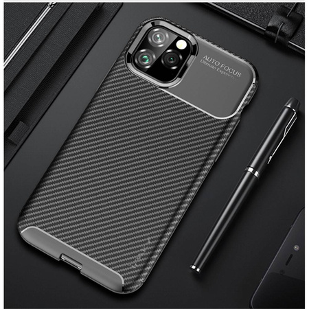 Case IPHONE 11 Armored Shockproof Carbon Fiber black