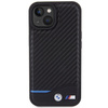 Etui BMW Leather Carbon na iPhone 15 - czarne