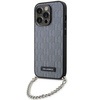 Karl Lagerfeld KLHCP14LSACKLHPG iPhone 14 Pro 6.1&quot; silver/silver hardcase Saffiano Monogram Chain