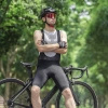 Rockbros RK2002M short bib shorts with M insert - black