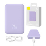 Powerbank Baseus Magnetic Mini 10000mAh 20W (fioletowy)