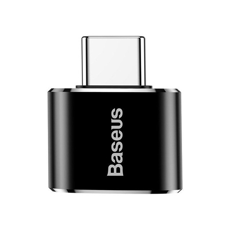 Baseus adapter przejściówka ze złącza USB na USB Type-C OTG czarny (CATOTG-01)