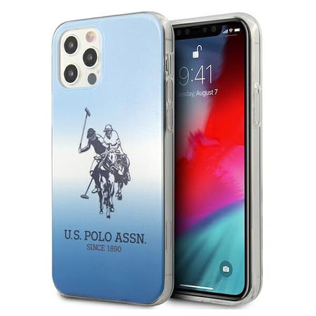 US Polo USHCP12MPCDGBL iPhone 12 Pro / iPhone 12 niebieski/blue Gradient Collection