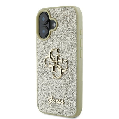 Guess GUHCP16MHG4SGD iPhone 16 Plus złoty/gold HC Fixed Glitter Big 4G