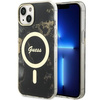 Guess GUHMP14SHTMRSK iPhone 14 6.1&quot; black/black hardcase Golden Marble MagSafe