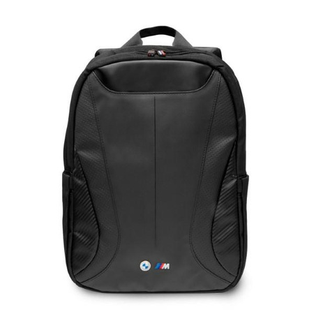 Rucksack LAPTOP 16" BMW Carbon&Leather Tricolor (BMBP15SPCTFK) schwarz