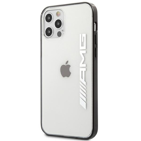 Schutzhülle IPHONE 12 PRO MAX Mercedes AMG Hardcase Metallic Painted (AMHCP12LAESLBK) transparent