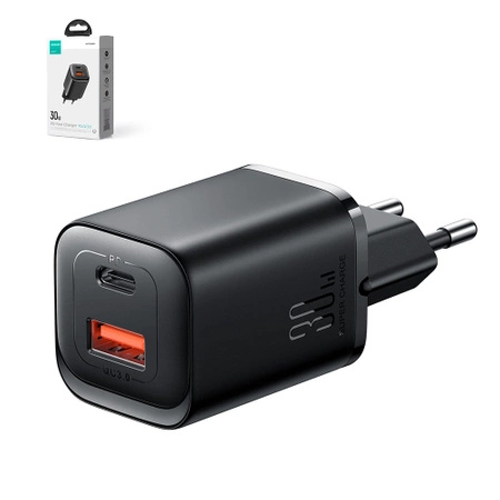 Joyroom JR-TCF08EU Speed ​​Series 30W PD/QC/AFC/FCP fast wall charger - black