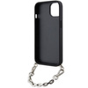 Karl Lagerfeld KLHCP14SSACKLHPG iPhone 14 6.1" silver/silver hardcase Saffiano Monogram Chain