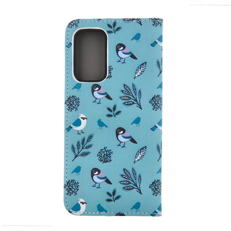 Etui Smart Trendy Winter Birds do Samsung A13 5G / A04S