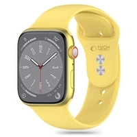 Tech-Protect Silicone Strap for Apple Watch 4 / 5 / 6 / 7 / 8 / 9 / SE (38 / 40 / 41 mm) - Yellow