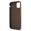 Guess GUHCN614GDBR iPhone 11 6,1" brązowy/brown hardcase 4G Stripe