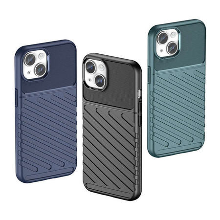 Armored iPhone 15 Plus Thunder Case - blue