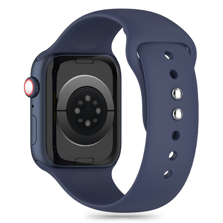 Tech-Protect Silikonarmband für Apple Watch 4 / 5 / 6 / 7 / 8 / 9 / SE / Ultra 1 / 2 (42 / 44 / 45 / 49 mm) – Blau