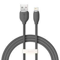 Baseus cable, USB cable - Lightning 2.4A length 1.2 m Jelly Liquid Silica Gel - black