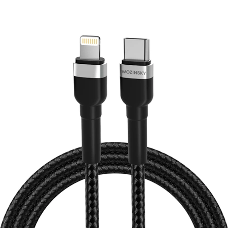 Wozinsky WNBCL1 Lightning / USB-C PD 30W cable 1 m - black