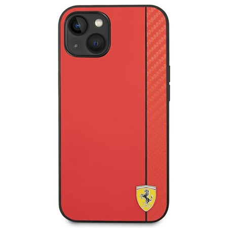 Original Case IPHONE 14 PLUS Ferrari Hardcase Carbon (FEHCP14MAXRE) red