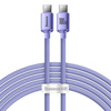 Baseus Crystal Shine Series Fast Charging Data Cable Type-C to Type-C 100W 2m Purple