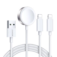 Joyroom S-IW007 3-in-1-Kabel USB-A magnetisches Ladegerät – Lightning 1,2 m – Weiß