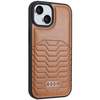 Audi Synthetic Leather MagSafe iPhone 15 Plus / 14 Plus 6.7" brązowy/brown hardcase AU-TPUPCMIP15M-GT/D3-BN