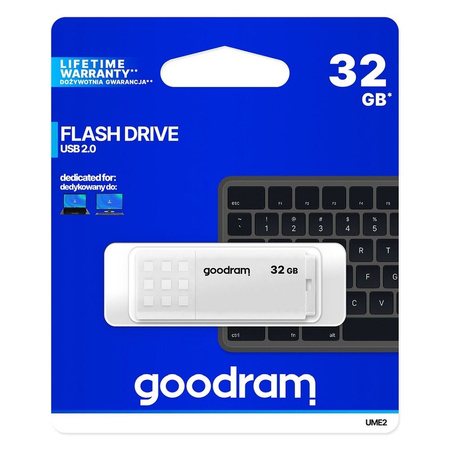 Goodram pendrive 32GB USB 2.0 UME2 biały