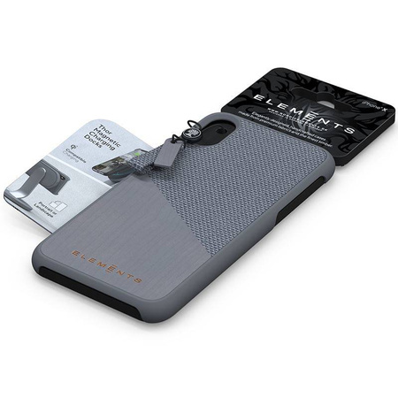 Nordic Elements Original Hel - Drewniane etui iPhone Xs Max (Mid Grey)