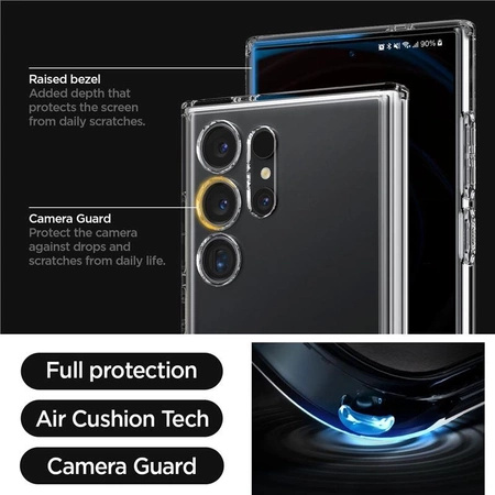 Spigen Ultra Hybrid S case for Samsung Galaxy S24 Ultra - transparent