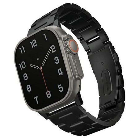 Strap for APPLE WATCH 4 / 5 / 6 / 7 / 8 / SE / ULTRA (42 / 44 / 45 / 49 MM) UNIQ Osta Stainless Steel black