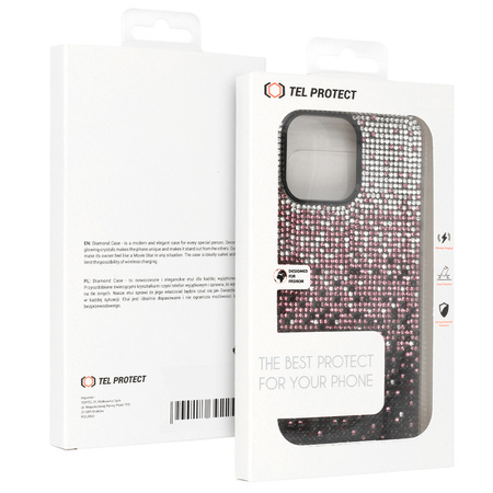 Tel Protect Diamond Case do Iphone 14 Pro bordowy