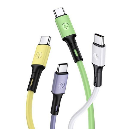 USAMS Kabel U52 USB-C 2A Fast Charge 1m zielony/green SJ436USB02 (US-SJ436)