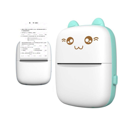 Thermal printer mini cat HURC9 - blue