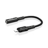 Acefast Audiokabel MFI Lightning - 3,5 mm Miniklinke (weiblich) 18 cm, AUX schwarz (C1-05 schwarz)